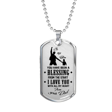 Father and Son Necklace Jewelry From Father Birthday Gifts, Christmas Gift Idea